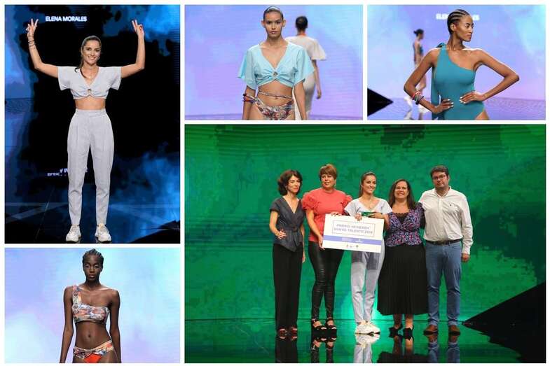 Desfile de la colección de la diseñadora de moda teldense y momento de la entrega de premio  (Foto TA)